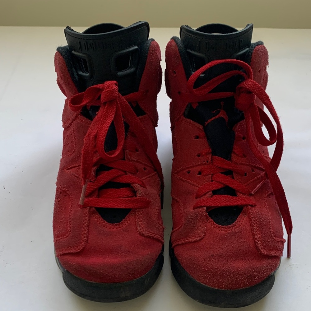 Kids high top Air Jordan 6 Retro “Toro Bravo” sneakers